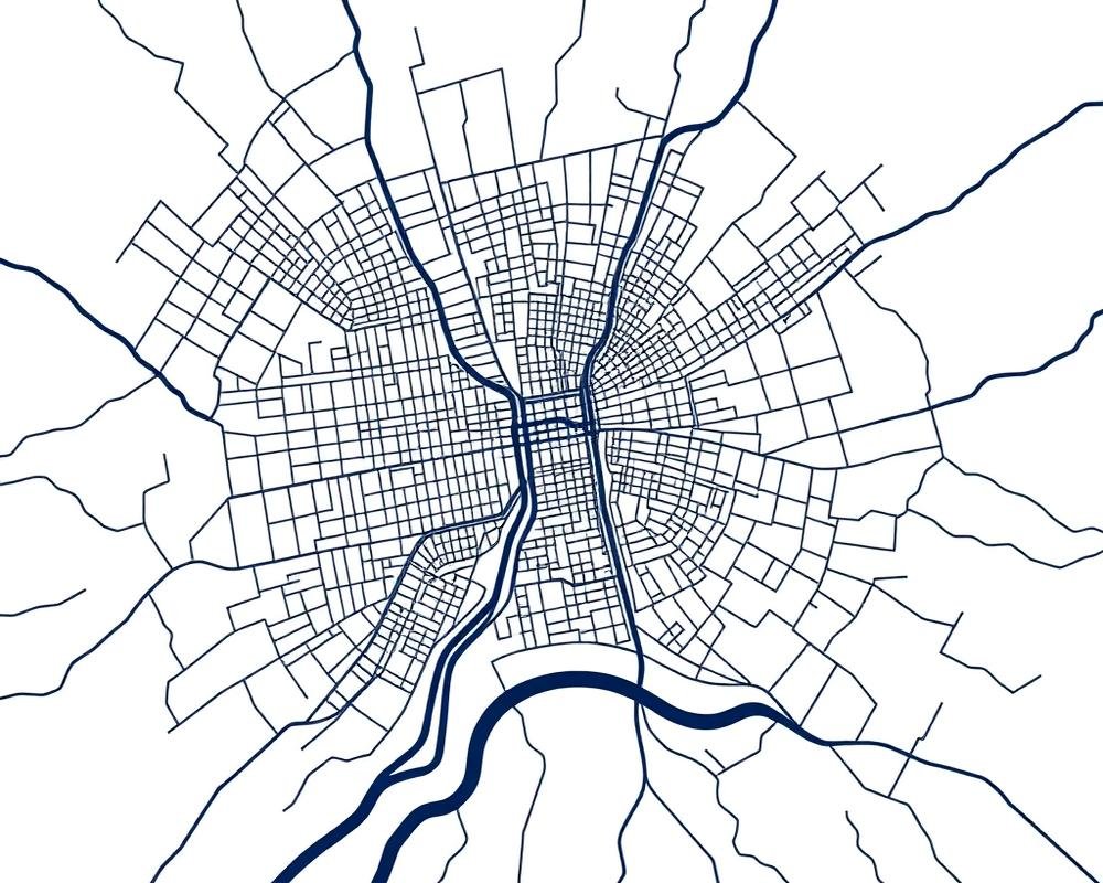 Map to the studio